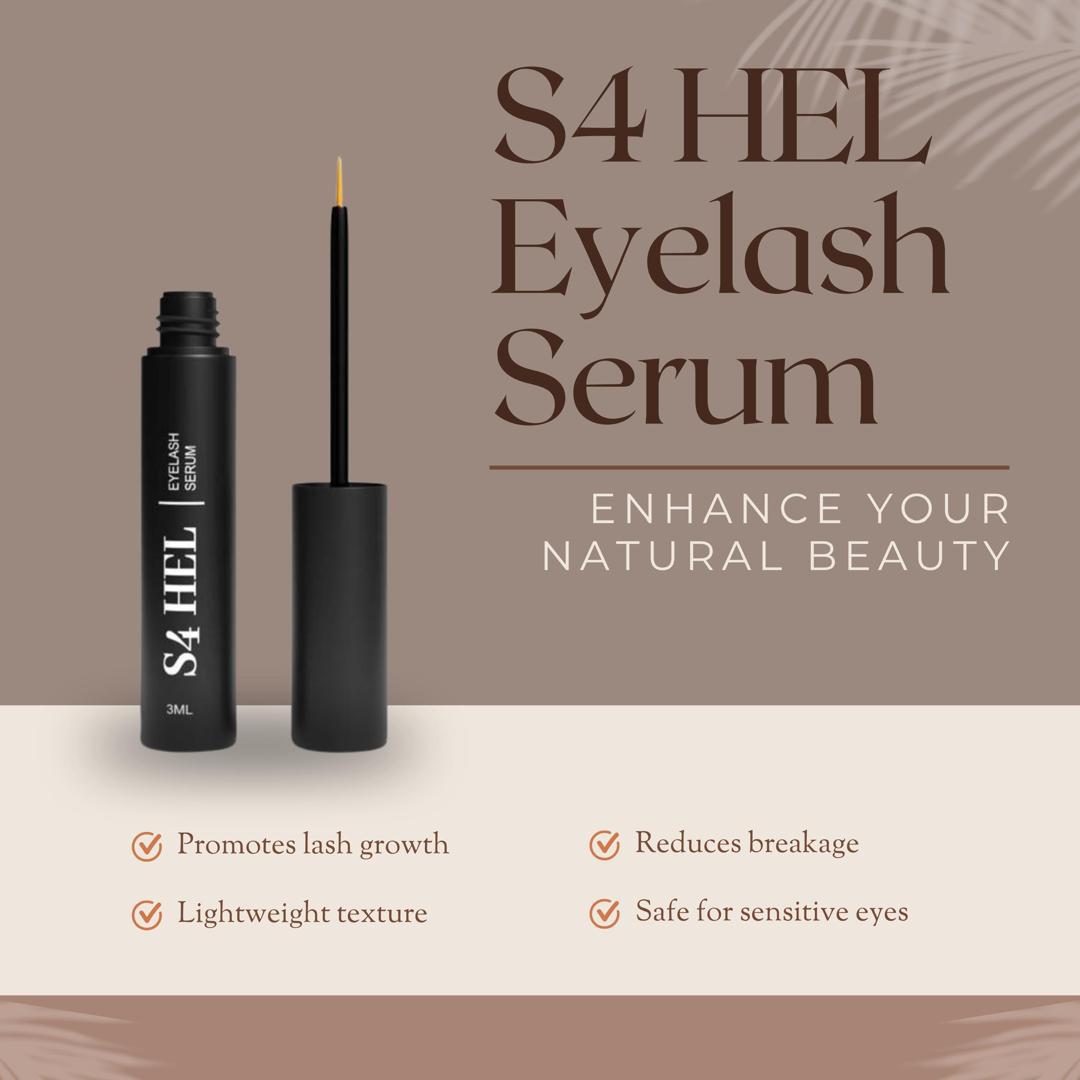 S4 Hel – Advanced Eyelash Serum for Longer, Fuller Lashes